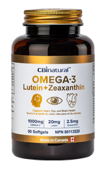 Triple Action Omega-3 1000mg & Lutein 25mg & Zeaxanthin 2.5 mg, 90 softgels, 3-Month Supply