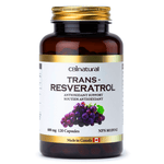 CBInatural Trans-Resveratrol 600mg, Supports Cellular Health & Healthy Aging, 120 Vegan Capsules, 4-Month Supply, Non-GMO, Gluten Free