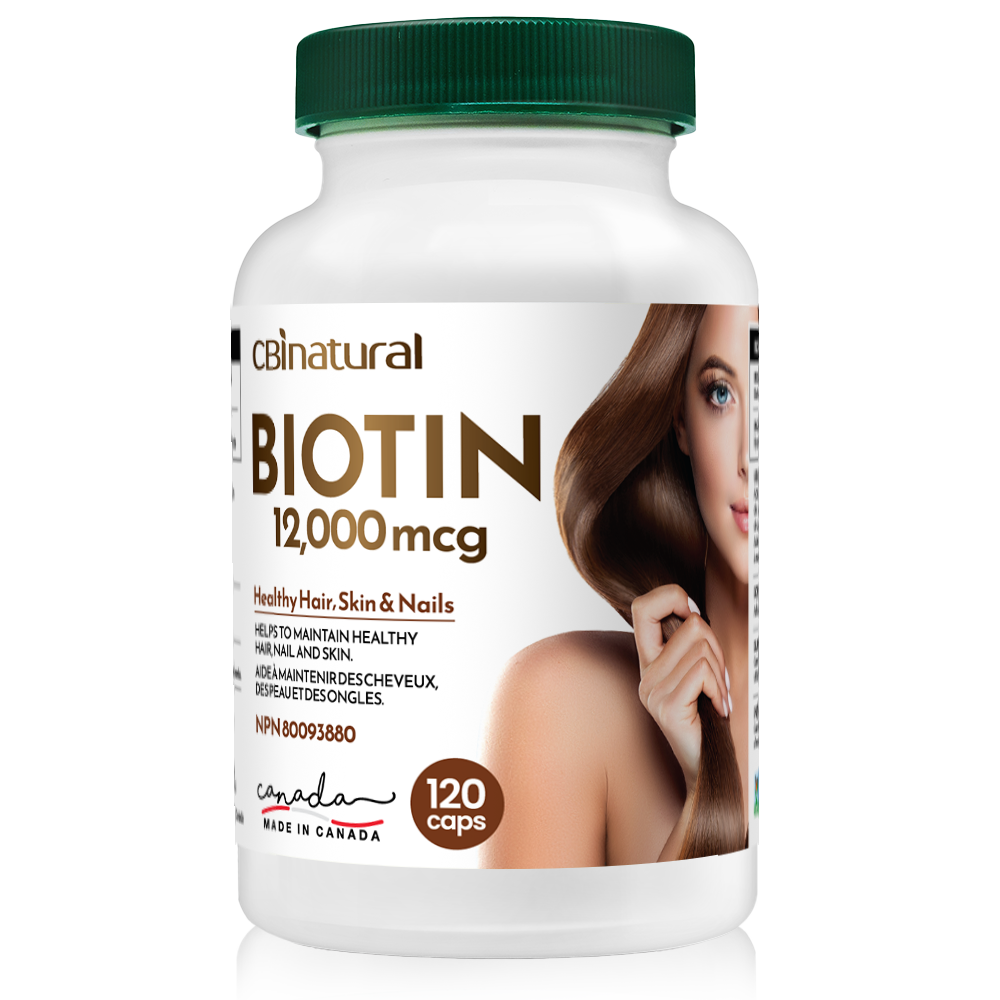 Biotin 12,000mcg, 120 Vegan Capsules, 4-Month Supply