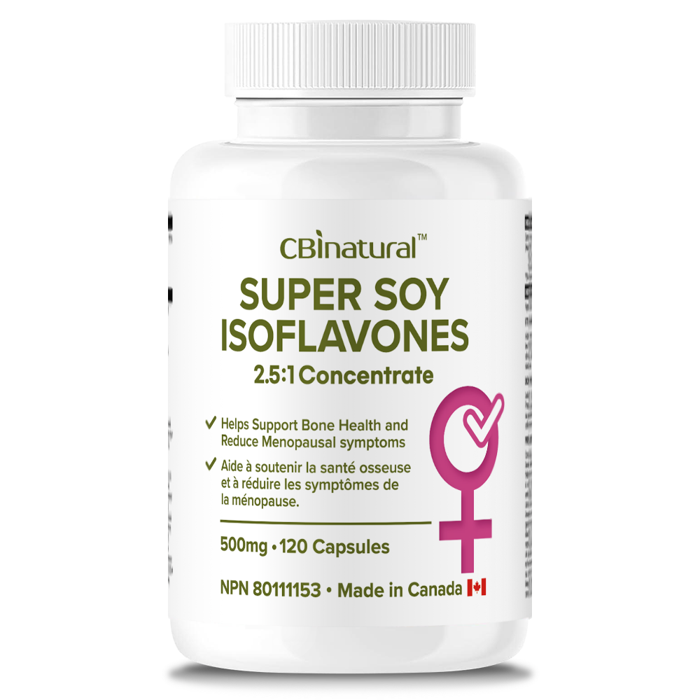 Super Soy Isoflavones 2.5:1 Extract, 1250 mg Strength, 120 Vegan Capsules, 4-Month Supply