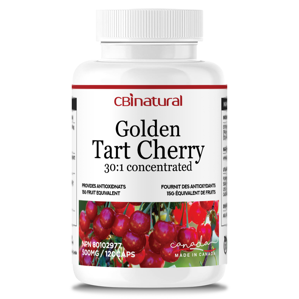 Golden Tart Cherry 30:1 Extract, 15,000 mg Strength, 120 Vegan Capsules, 4-Month Supply