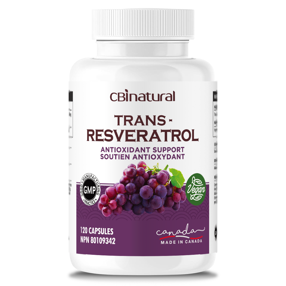 Trans-Resveratrol (98% Pure) 600 mg, 120 Vegan Capsules, 4-Month Supply