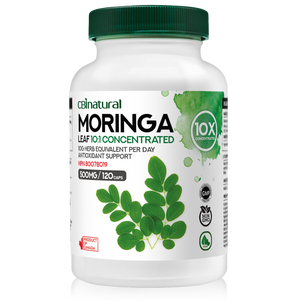 Moringa Leaf 10:1 Extract, 10,000 mg Strength, 120 Vegan Capsules, 2-Month Supply